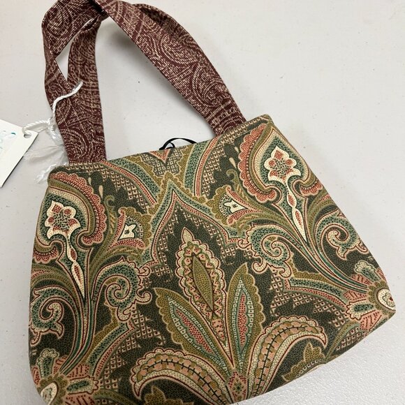 Maven paisley small cotton bag made in USA NWT - Picture 4 of 6